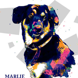 Alternative view of Stilizuoti gyvūnėlių portretai | Unikali dovana | Namų dekoracija