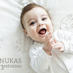 Alternative view of Unikalus portretas su piešinio elementais | Vienetinis, asmeniškas paveikslas | Nuostabi, meilės pilna dovana | Kūdikio paveikslas